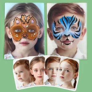 Reusable Acrylic Face Painting Practice Board for Skin Friendly Body Use