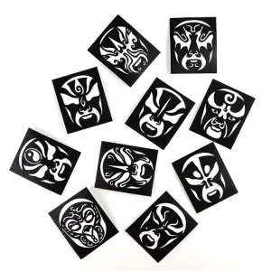 Reusable Adhesive Temporary Henna Tattoo Stencils Chinese Traditional Body Art Design for Body Art enthusiasts