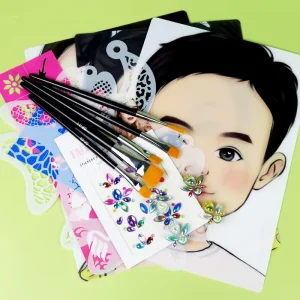Reusable Face Paint Template Practice Board Accessories Mode Body Painting Supplies