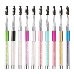 Reusable Mascara Wand with Lid Lash Applicator Brushes Disposable Eyelash Brush Cap Permanent Makeup Accessories