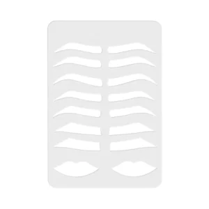 Reusable Microblading Template Reusable Eyebrow Practice Stencil for Eyebrow Tattoo Permanent Makeup Accessory