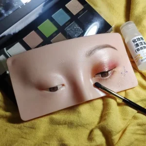 Reusable Silicone 5D Cosmetic Makeup Practice Mask Board Pad for Eyebrow/Eyeshadow Permanent Makeup Training Supplies