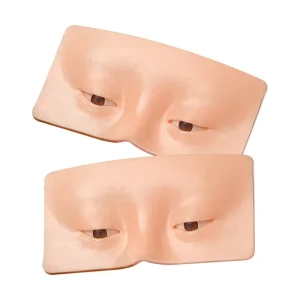 Reusable Silicone Face Makeup Practice Board Tattoo Practice Skin Eyelashes & Tools