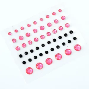 Rhinestone Acrylic Diamond Stickers Gem Pearl Jewels Crystal Sticker Sheet for Eye Face Decoration