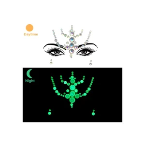 Rhinestone Stickers Face Gems Sticker for Festival Party Jewels Gems Festival Party Women Glitter Sticker Diamond Painting