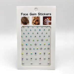 Rhinestones Face Jewels Face Eye Gems Stick On, DIY Nail Makeup 3mm 4mm 5mm 6mm Rave Festival Accessories Costume for Women
