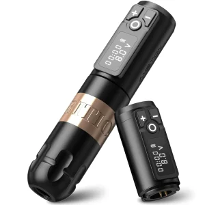 Rotary Battery Pen Tattoo Cartridge Machine with 2400mAh Coreless Motor Digital LED Display Tattoo Equipment