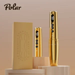 Rotary Permanent Makeup Pen Eyebrow Tattoo Machine with Dual Batteries Suitable for Universal Cartridges Disposable Usage