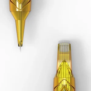 Rotary Tattoo Gun Outline Disposable 1rl Needle 316 Stainless Steel E. O. Gas Sterilized Gold CE Certified