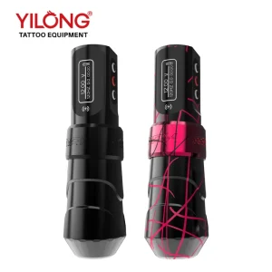 Rotary Tattoo Machine Camouflage 2000mAh Battery Tattoo Pen Machine Wireless Lcd Display Tattoo Gun with Rca Connector