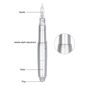 Rotary Tattoo Pen Professional Permanent Makeup Machine with 12V Motor for Eyebrow Eyeliner Lip With Clip Cord