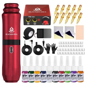 SK-A147 Hot Selling Professional Electrical Tattoo Pen Machine Rotary Tattoo Machine Full Kit