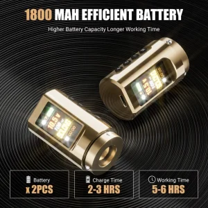 SL M2 E96 9 Wireless Rotary Tattoo Pen 3.5mm Stroke 1800mAh Battery LED Digital Display Tattoo Machine for Permanent Makeup