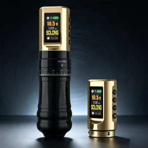 SL M2 E96 Wireless Rotary Tattoo Pen Dual 1800mAh Batteries 2.4 4.2mm Stroke Aircraft Aluminum for Professional Body Art