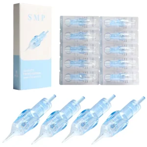 SMP Tattoo Cartridge Needles Eyebrow Lip Tattoo Needle Cartridges Round Liner Sterilized Safety Cartridge Needles