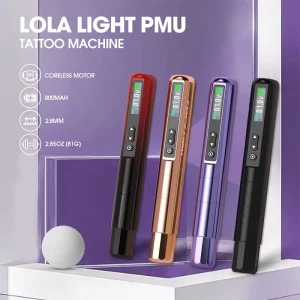 SPMU Machine 10 Level Dot Mode EZ Lola Light Wireless Permanent Makeup Lip Eyebrow Hair Tattoo Machine with 1 Extra Battery