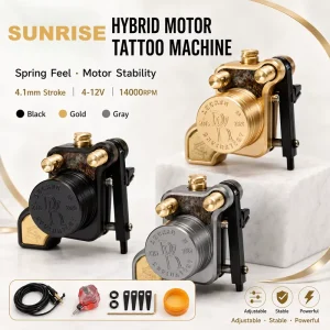 SR TM012 Adjustable Stroke Tattoo Machine Hollow Cup Motor 4V 12V CNC Electric Tattoo Gun for Lining Shading