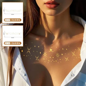 Safe Eco-Friendly White Paper Temporary Body Tattoos Waterproof Makeup Tattoo Stickers for Face