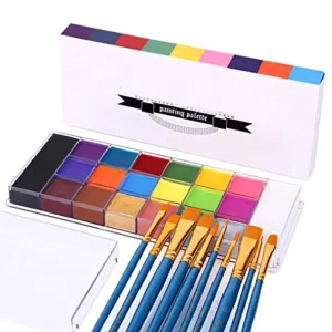 Safe Face Paint Kit Custom Logo Non Toxic Multi Color Fancy Party Makeup Body Art Moq 100 Sets