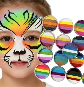 Safe Natural Plant Based Body Paint for Kids Festivals and Birthday Parties