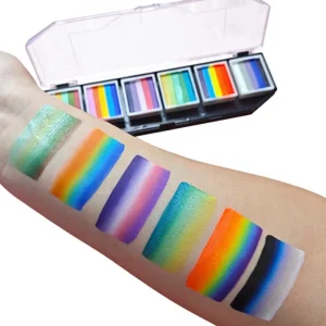 Safe Non-Toxic Face Paint Kit, Vibrant Colors Easy Washable Face Painting Set for Kids Party