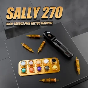 Sally 270 2.0-3.5mm Adjustable Stroke PMU Wireless Tattoo Pen Machine for Body Eyebrow Lips Scalp Permanent Makeup