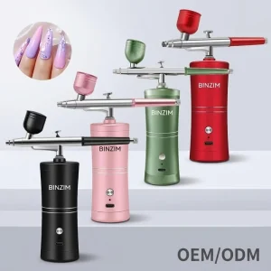 Salon Grade Nano Mist Cordless Airbrush Kit Precision 0.3mm Nozzle Atomizer for Facial Nutrition Infusion Device