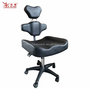 Salon Stool with Adjustable Backrest Modern Ergonomic Barber Tattoo Chair for Facial Massage Spa