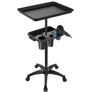 Salon Tray Rolling Cart with Adjustable Height Modern Beauty Spa Pushcart for Professional Tools & Equipment