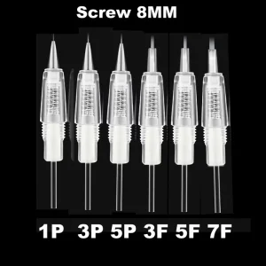 Screw Permanent Makeup Tattoo Needles Cartridges for Tattoo Eyebrow Liner Lips Beauty