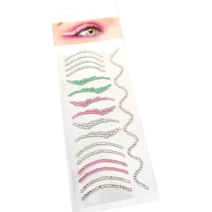 Self Adhesive Eye Hair Face Gems Jewels Rhinestones Waterproof Reusable Gold Stamping Die Cut Crystal Custom Decoration