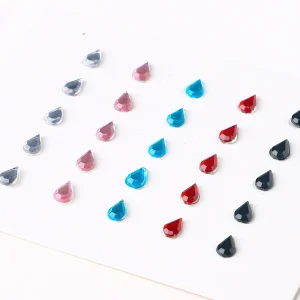 Self-Adhesive Festival Diamonds Crystal Diamond Face Stickers Diamond Rhinestone Facial Sticker Round bead Face Gems