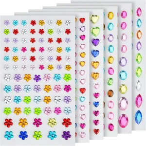 Self Adhesive Jewels Stickers Acrylic Bling Jewels Stickers DIY Craft Decorative Handicraft Stickers for Kids Gift