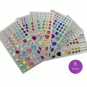 Self Adhesive Rhinestone Sticker Bling Craft Jewels Crystal Gem Stickers Craft Toys DIY Birthday for Kids