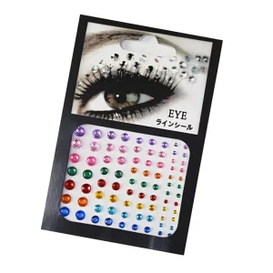 Self Adhesive Rhinestones for Makeup Eyes Rainbow Rhinestones Face Jewels on DIY Nail Makeup