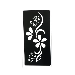 Self-adhesive Beautiful Body Art Stencils for Henna Tattoos