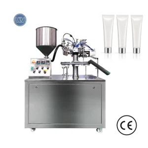Semi Automatic Face Wash Hand Cream Gel Cosmetic Soft Tube Filling Sealing Equipment Machine