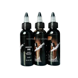 Semi Permanent Airbrush Tattoo Spray Ink 60ml Natural Beard Hairline Enhancement Filler Waterproof Dye for Men Barber Grooming