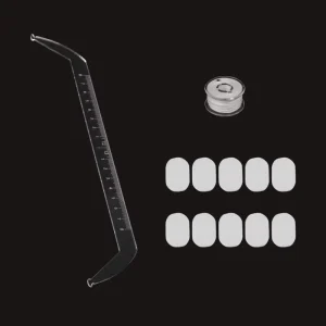 Semi Permanent Eyebrow Tattoo Transparent Acrylic Ruler Set Balance and Symmetry Eyebrow Ruler With Ink Line