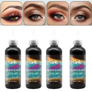 Semi Permanent Henna Based Black Brown Root Touch Eyebrow Eyelash Dyes Tint Pigment Stain Lash Lift