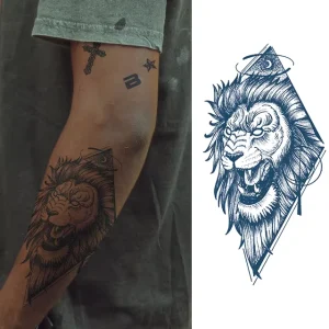 Semi Permanent Last 2 Weeks Temporary Sexy Jagua Ink Fake Waterproof Tattoo Sticker for Body
