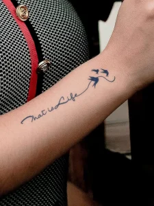 Semi Permanent Minimal Finger Hand Tattoo Stickers Eco Paper Water Transfer Small Minimalism Tattoos