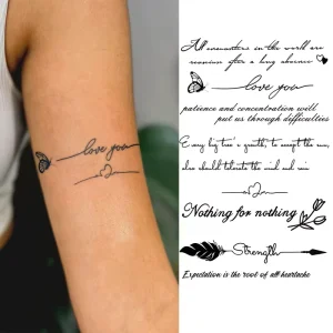 Semi Permanent Tattoo Juice Minimalist Tattoo Waterproof Floral Tattoo Stickers for Men and Women Japanese Tattoo Designs