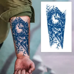 Semi-Permanent Tattoo Sticker for Men Temporary Herbal Juice Design