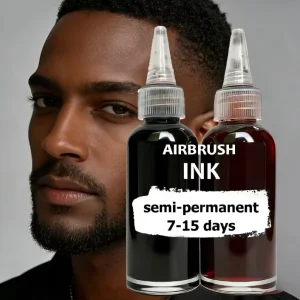 Semi-Permanent Waterproof Airbrush Ink with Strong Hold Organic & Vegan Formula Long Lasting Enhancer for Hair & Beard Styling