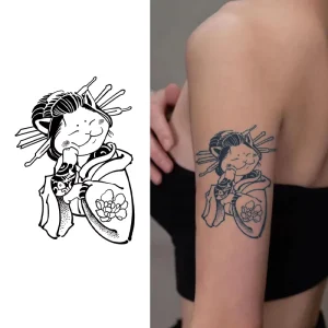 Semi Permanent Waterproof Sweatproof Tattoo Last 2 Weeks Eco Friendly Paper Material Herbal Anti Friction for Arm & Body