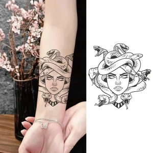 Semi-Permanent Waterproof Tattoo Sticker in Anime Japanese Style