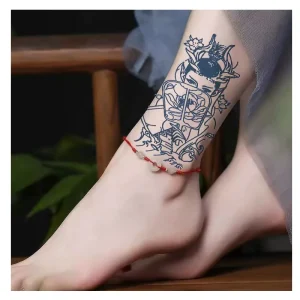 Semi-permanent Fruit Herbal Tattoo Stickers Water Resistant Two Weeks Lasting Realistic Temporary Tattoos for Men Women Custom