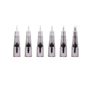 Semi permanent Hemp free Embroidery Eyebrow Facial Disposable Tattoo Permanent Makeup Needle Cartridge for Microblading