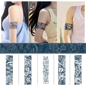Semi permanent Herbal Juice Armband Tattoo Stickers Waterproof Sweat resistant Geometric Shape Customizable Tattoo